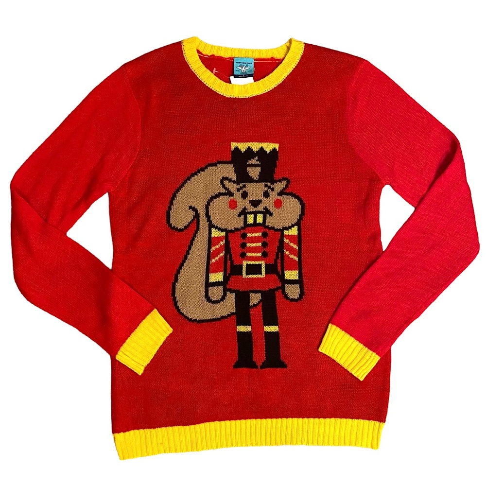 NORTHER POLE  | TOY SOLDIER SQUIRREL CHRISTMAS SWEATER  SZ S